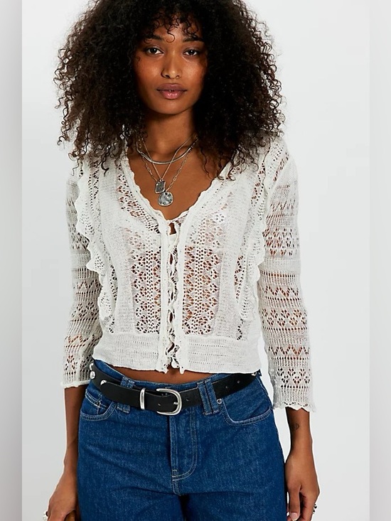 Free People Sweaters - NWT! FP Free People Serendipity Knit Cardi Sz Small